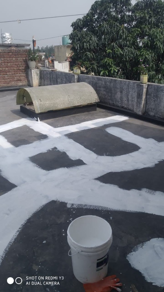 Joint and crack sealing treatment on concrete floor